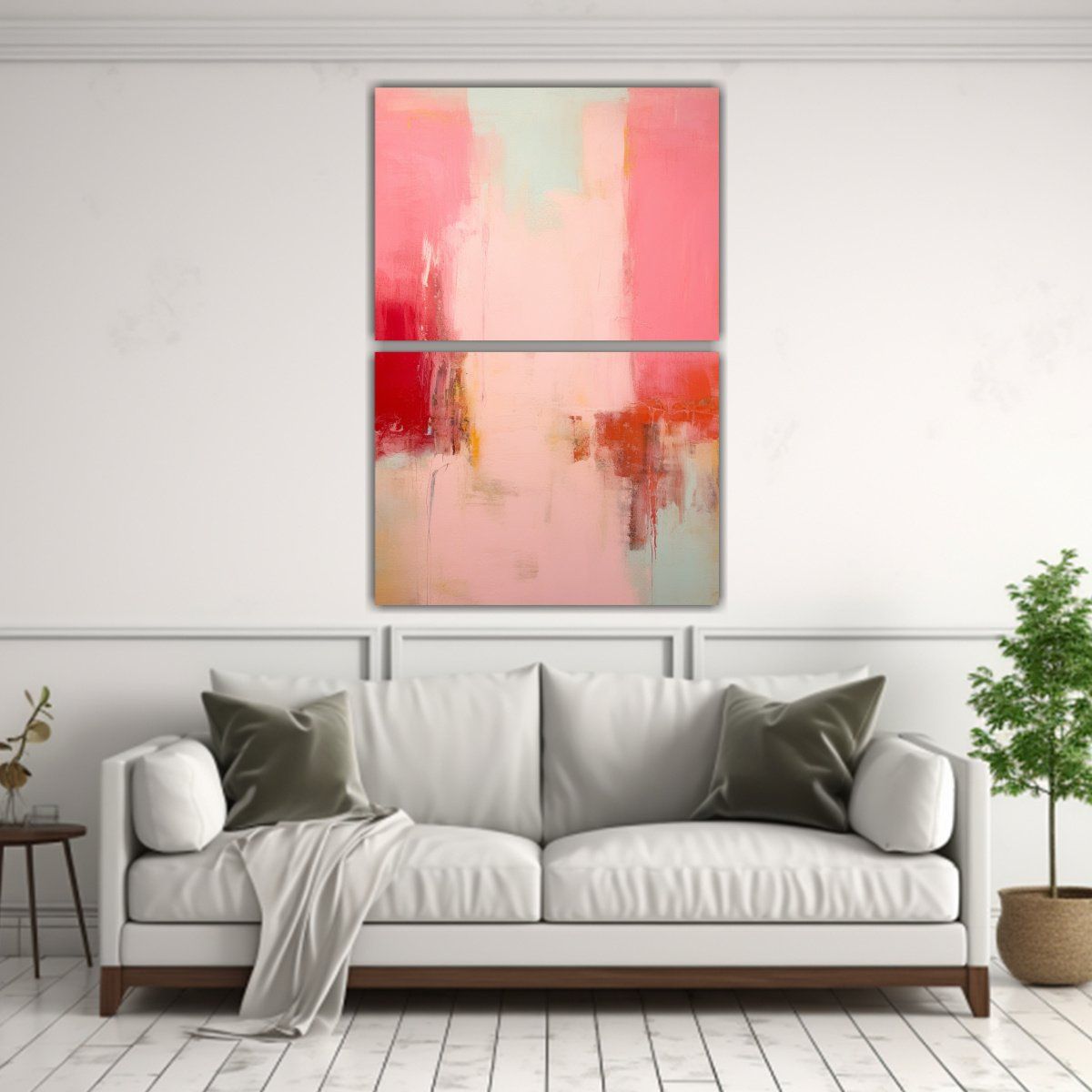 GENERICO - Cuadro Abstracto Minimalista En Estilo Rothko Dos 65x100 Cm