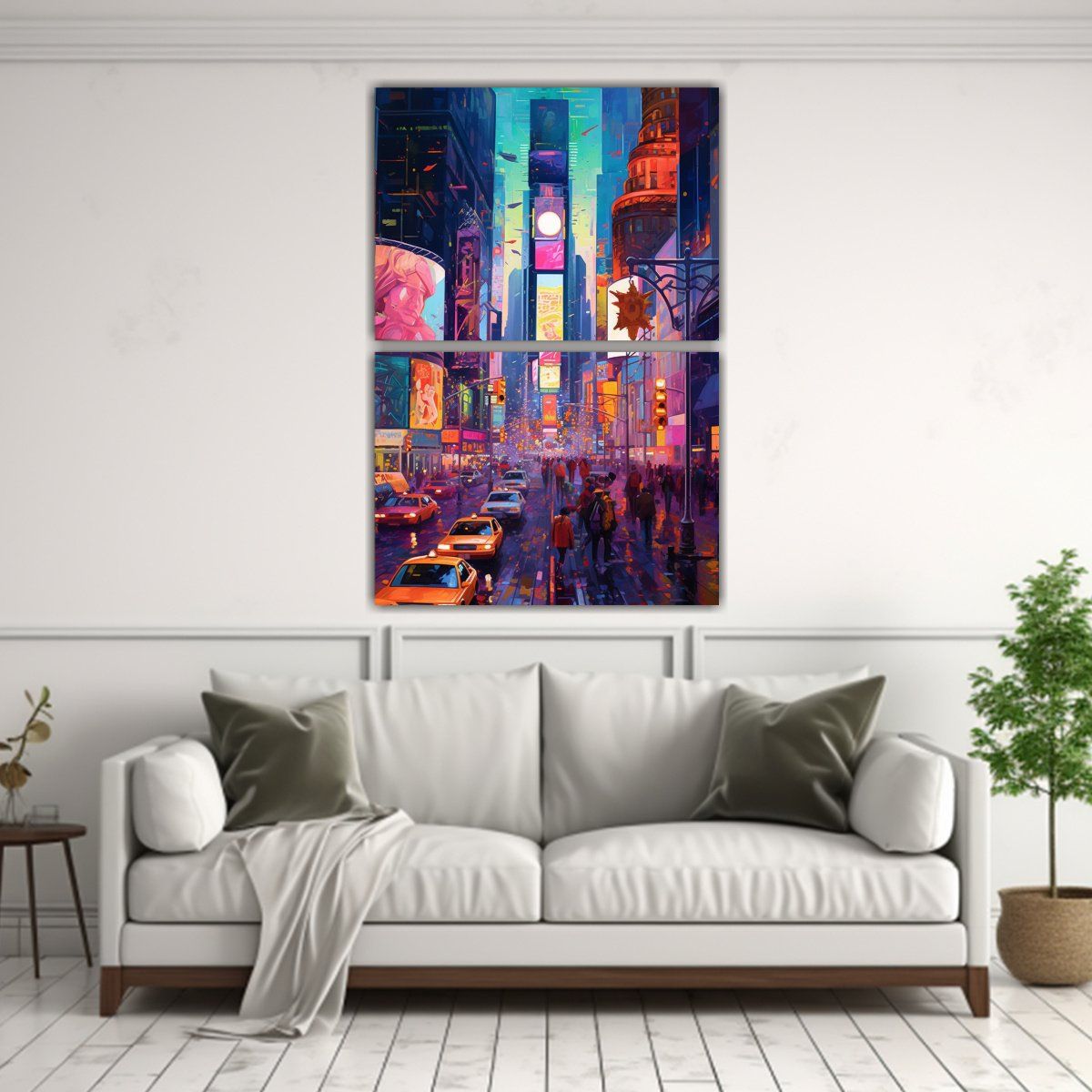 GENERICO - Cuadros Decorativos De Dos Lienzos Estilo 50x80 Cm