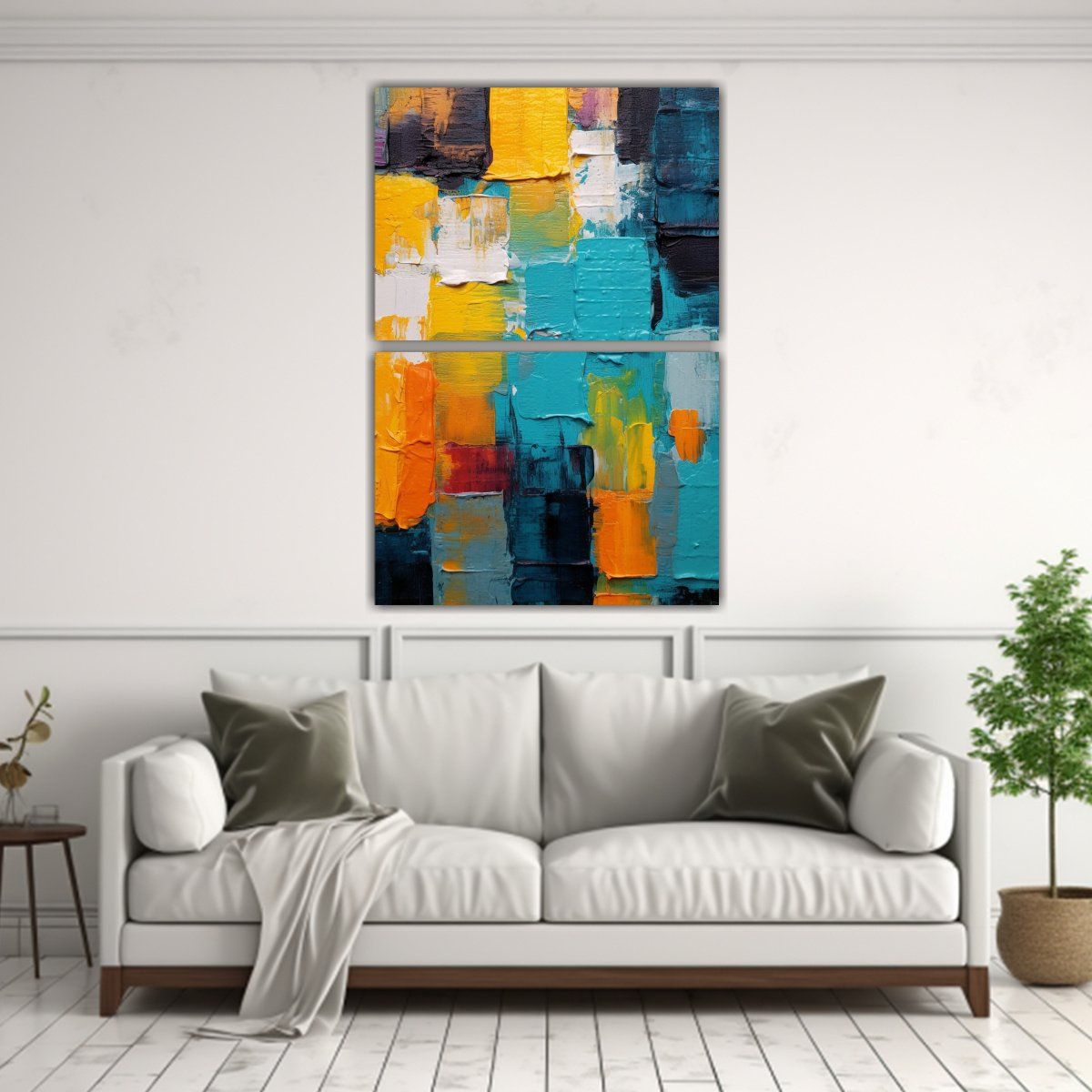 GENERICO - Pinturas Decorativas Multicolor De Diseño Calma 75x100 Cm