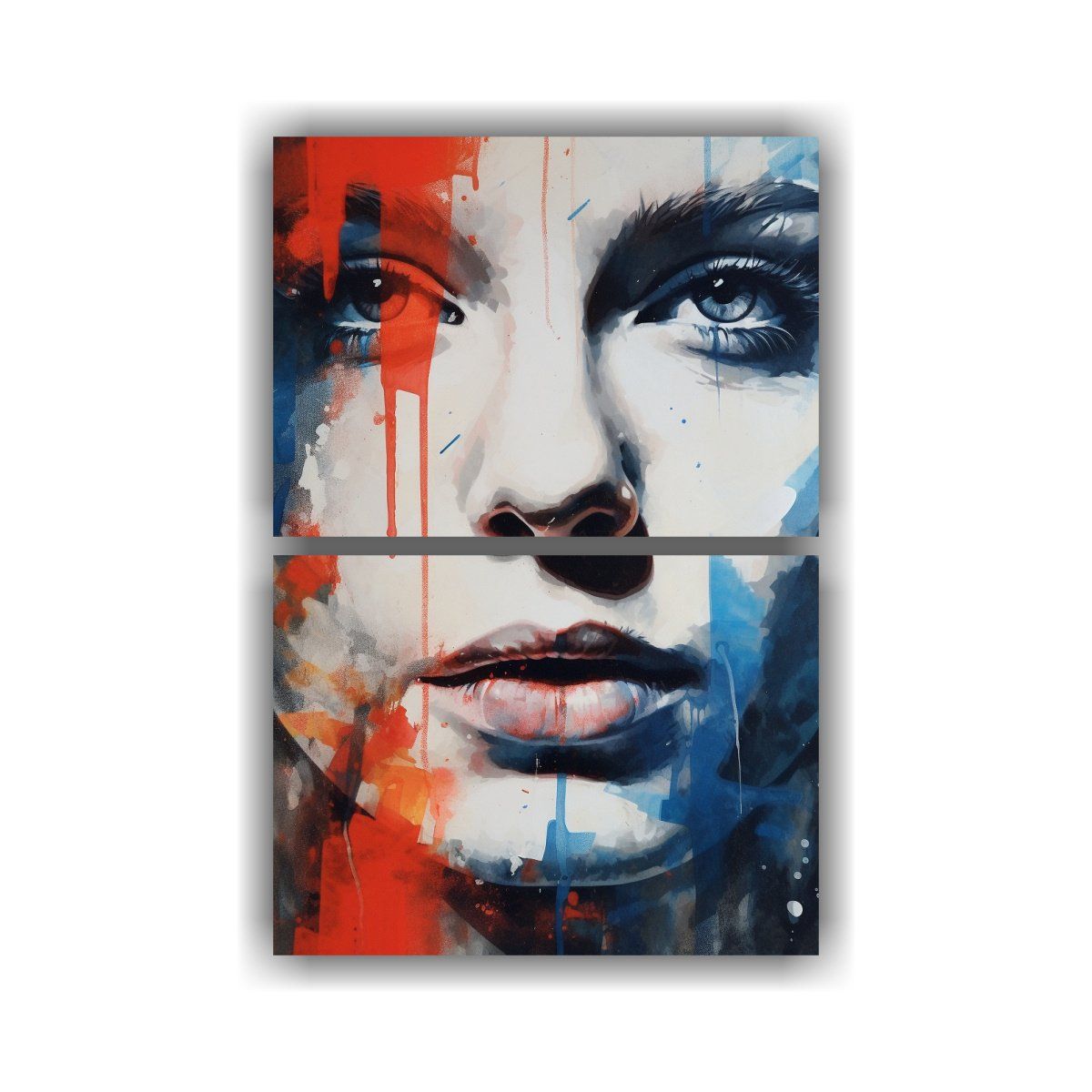 GENERICO - Diptico Vintage Arte Sensibilidad Artística 50x80 Cm