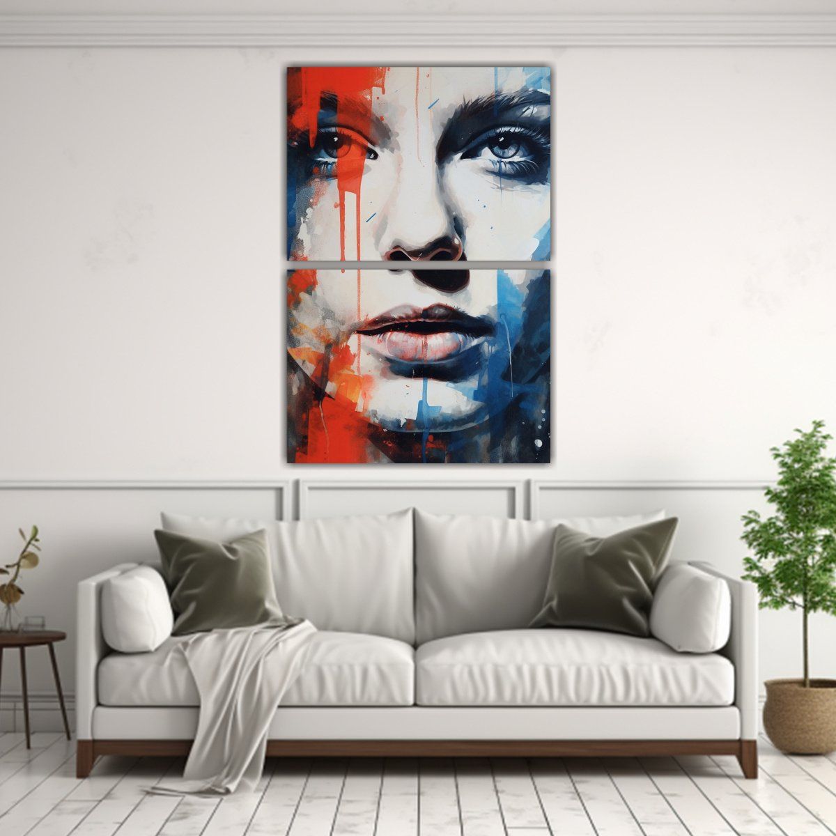 GENERICO - Diptico Vintage Arte Sensibilidad Artística 50x80 Cm