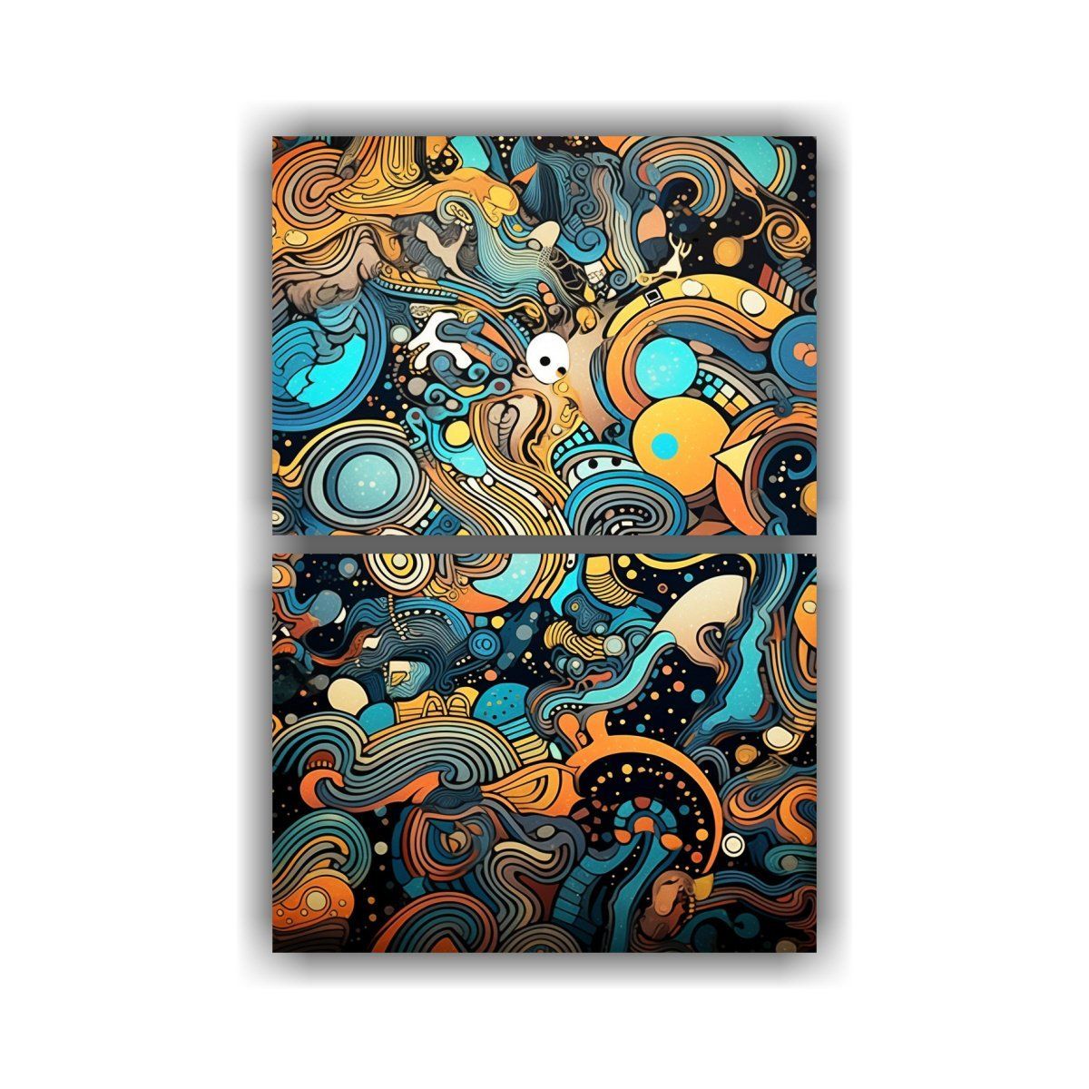 GENERICO - Pinturas Decorativas De Acuarela Con Patrón De 75x100 Cm