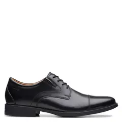 CLARKS - Zapato Formal Hombre Cuero Negro