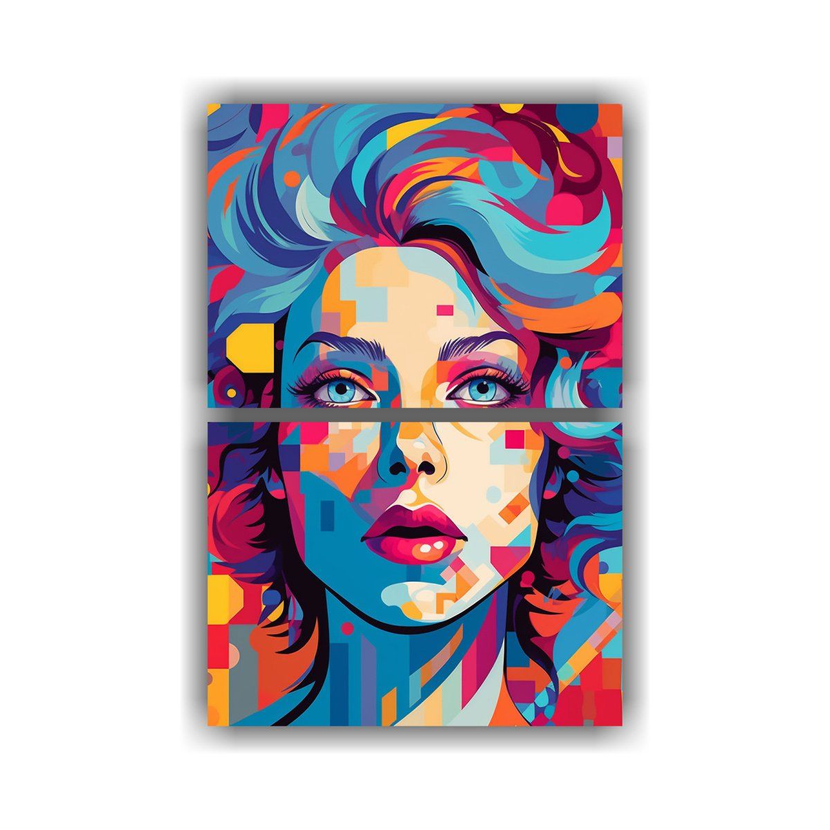 GENERICO - Cuadros De Inspiración Contraste Mujer Estilos 50x80 Cm