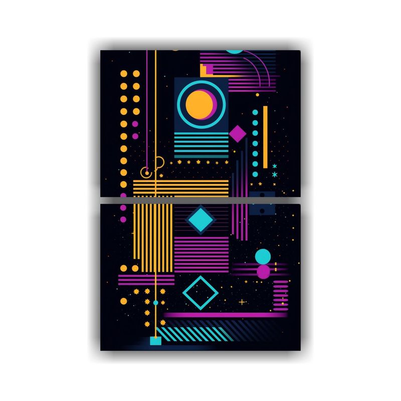 GENERICO - Pinturas Decorativas Set 2 Estilo Vintage 120x160 Cm