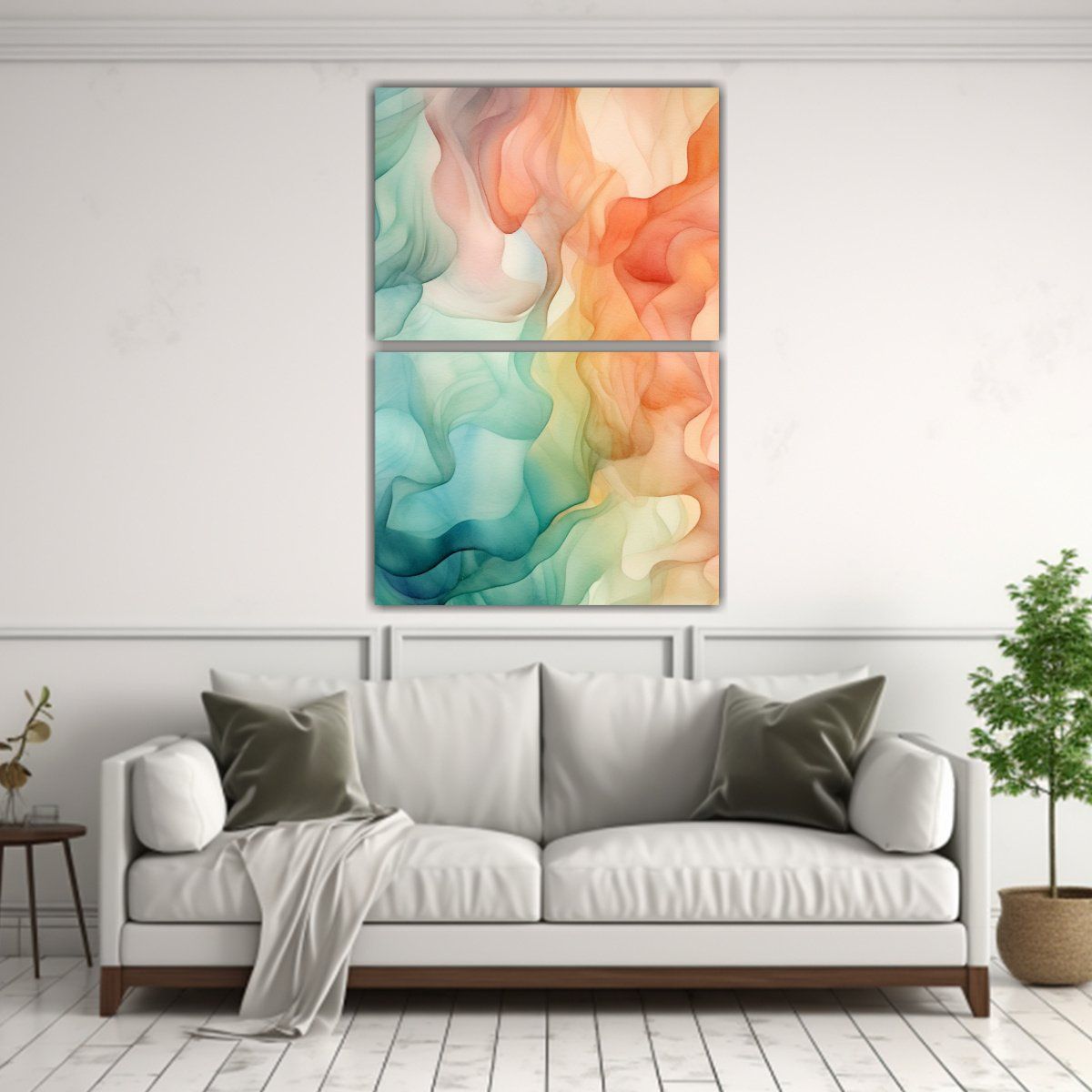 GENERICO - Pinturas Al Agua Movimiento Figuras Y 65x100 Cm