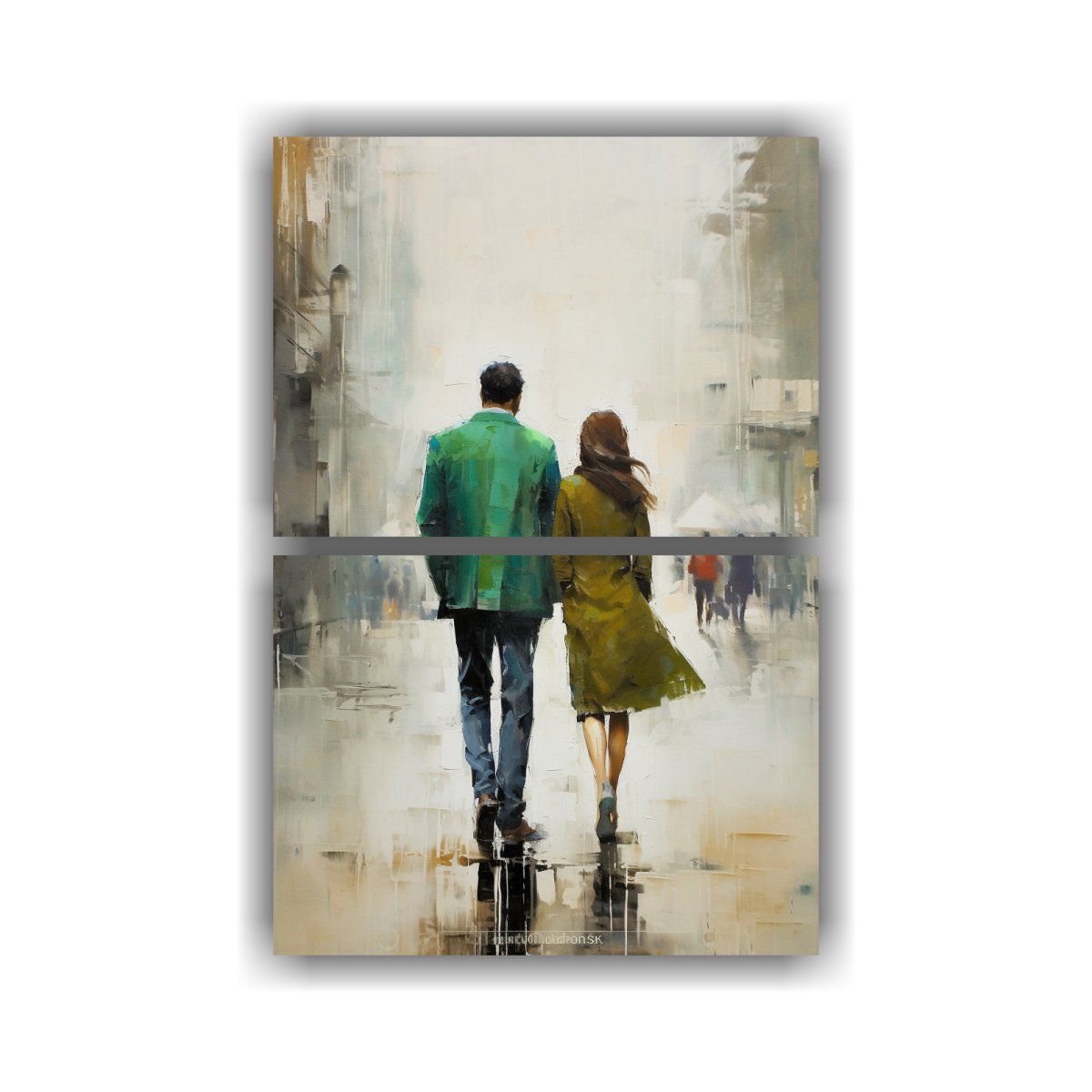 GENERICO - Pintura Minimalista Abstracta De Expresividad 50x80 Cm