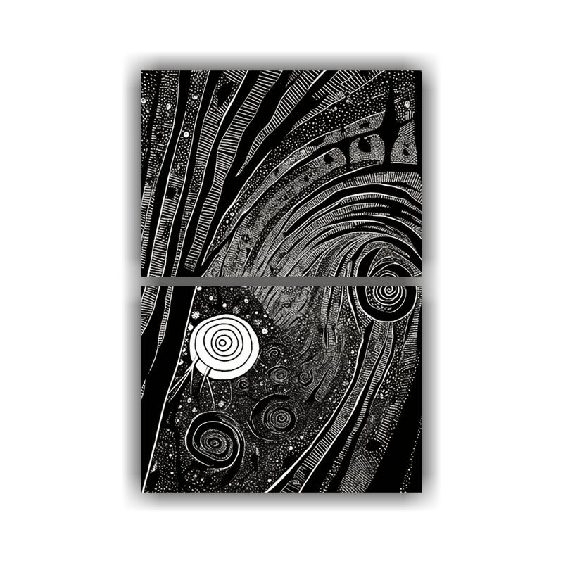 GENERICO - Cuadro Tema Inspiración Smith Para Colorear 120x160 Cm