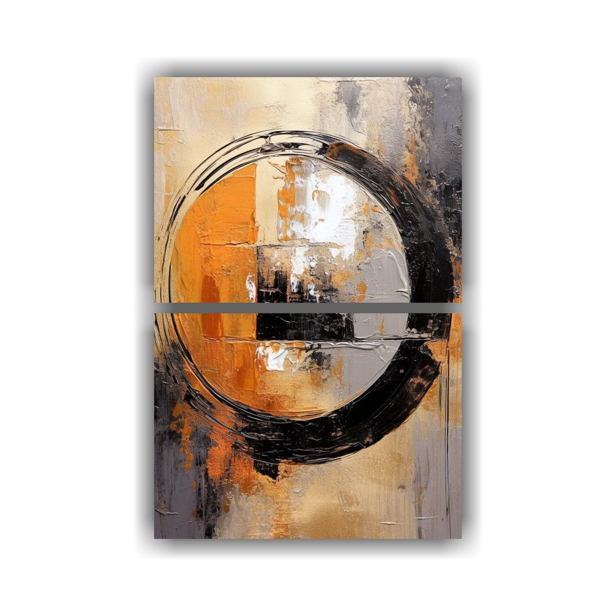 GENERICO - Cuadro Abstracto Moderno En Lienzo Para 65x100 Cm