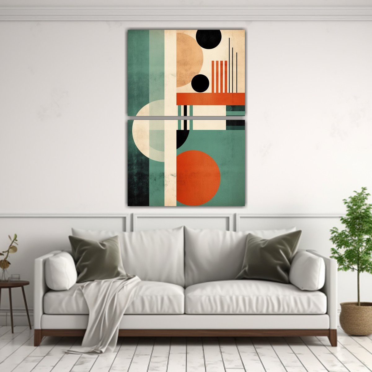 GENERICO - Pinturas De Decoración Estilo Mid Century 120x160 Cm