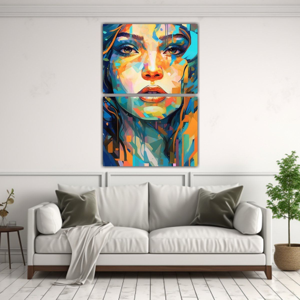 GENERICO - Cuadros Abstractos Vintage Con Profundidad Y Uso 50x80 Cm