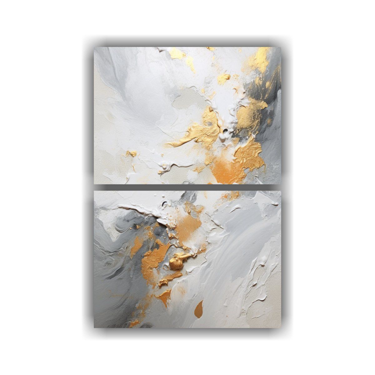 GENERICO - Pintura Abstracta Monocromática De Estilo 120x160 Cm