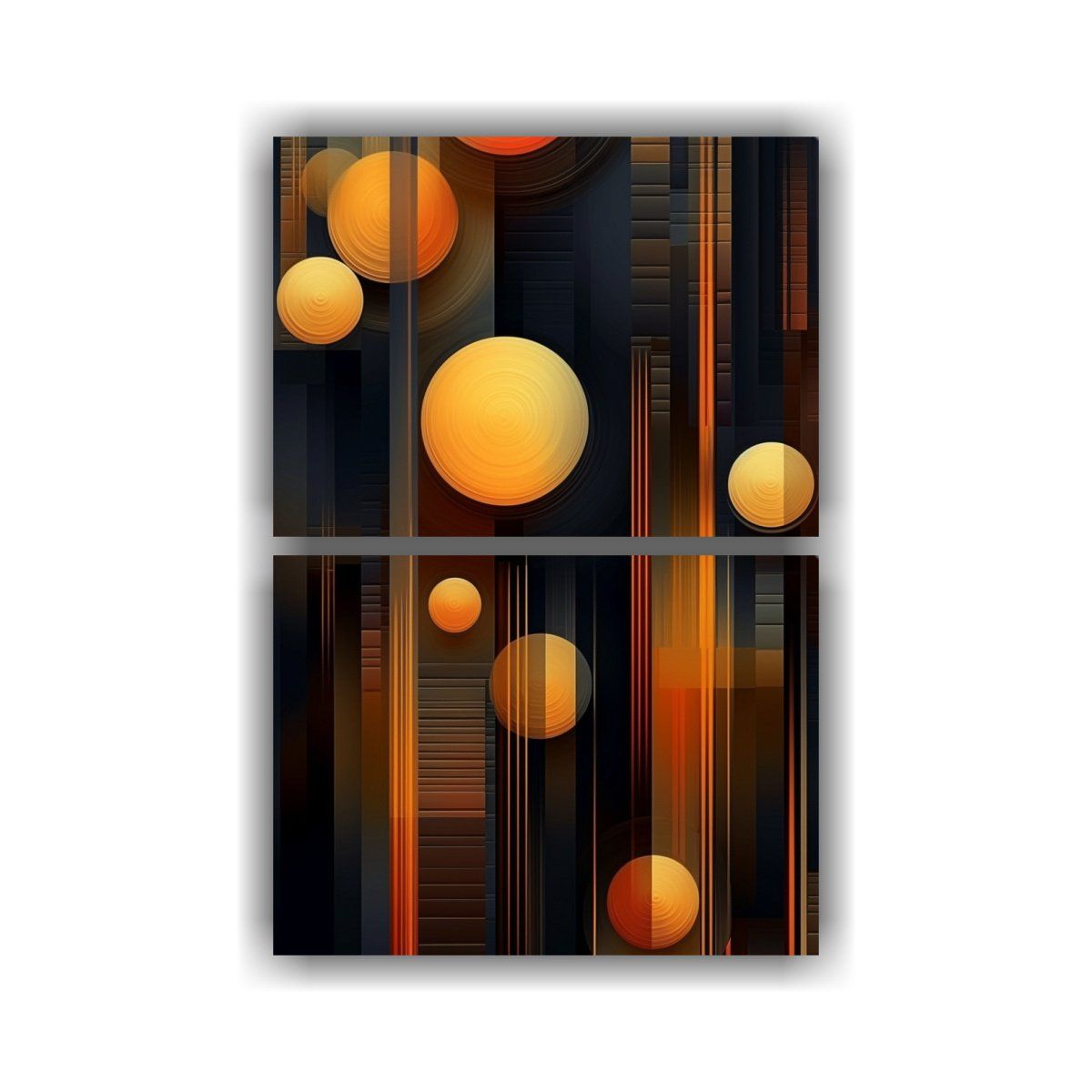 GENERICO - Pintura Abstracta Reflectante Estilo La Línea 65x100 Cm