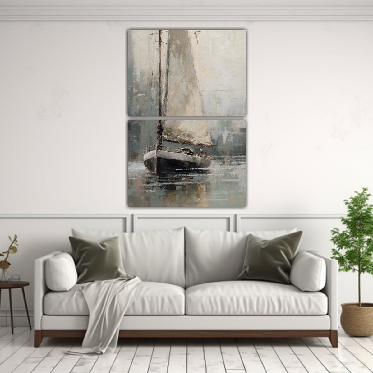 GENERICO - Pintura De Un Velero Estilo Jeremy Mann 65x100 Cm