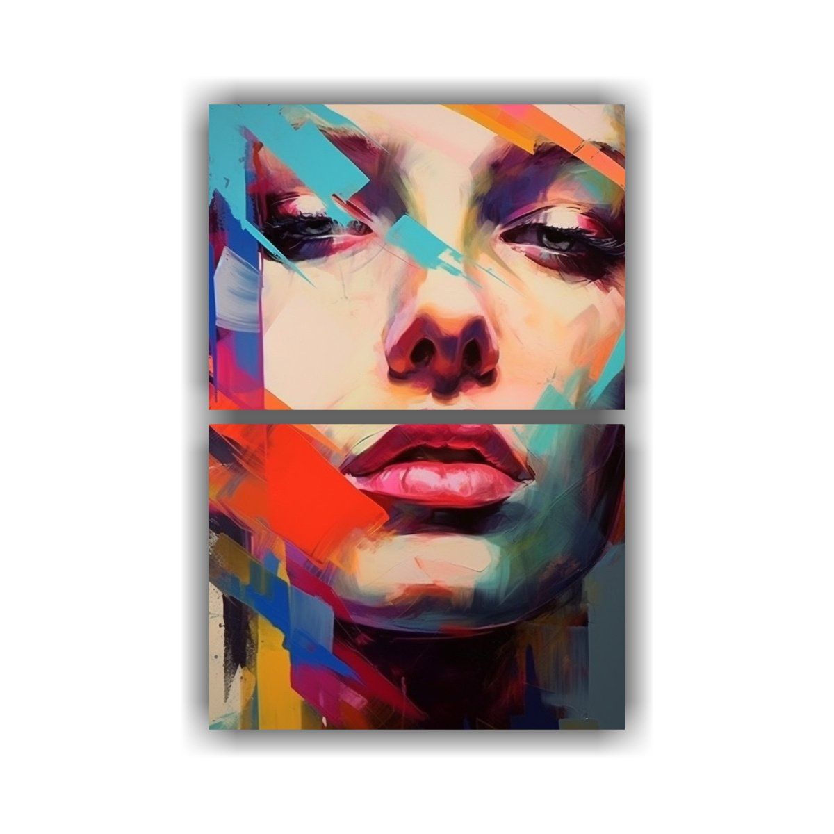 GENERICO - Pintura Decorativa De Mujer En Expresión 50x80 Cm