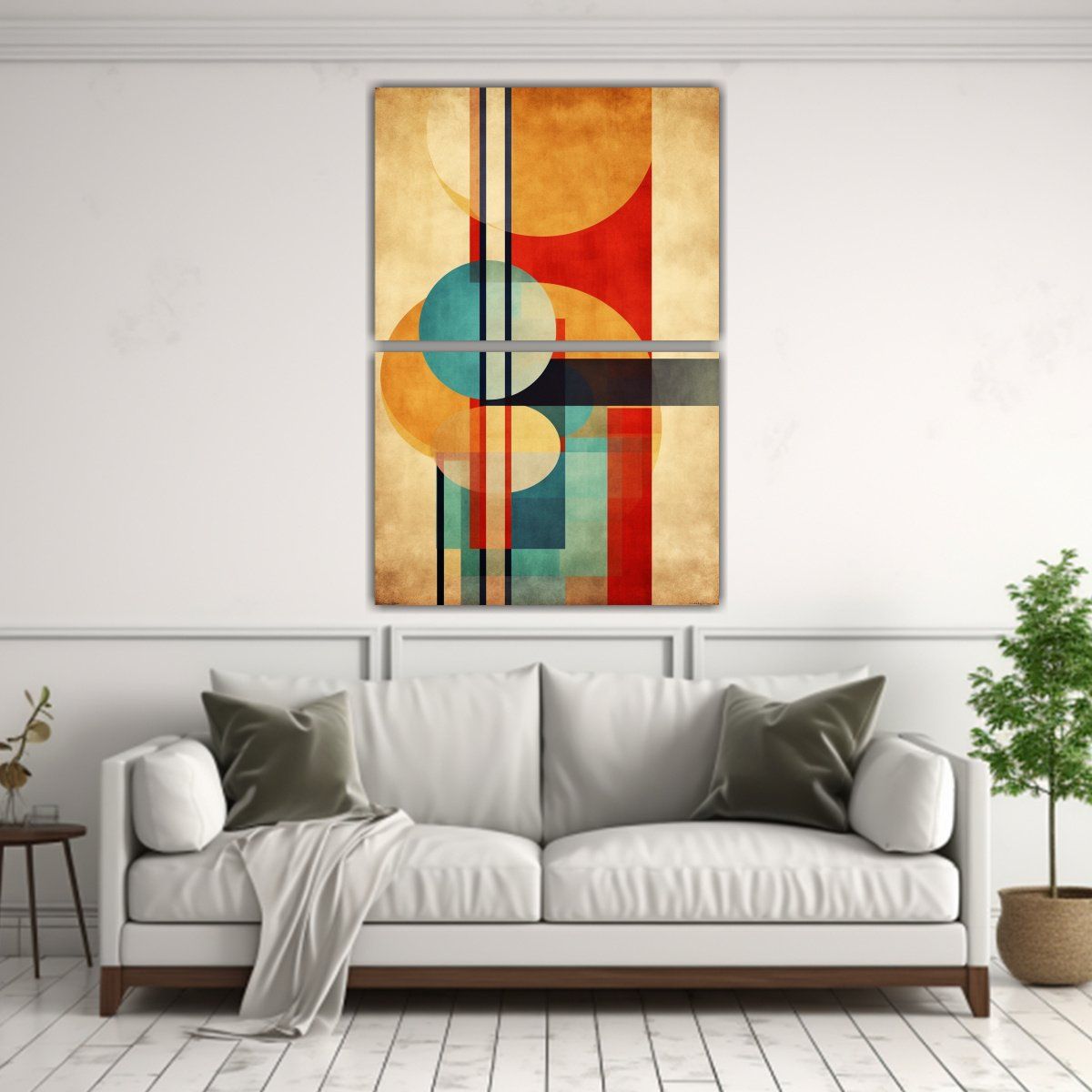 GENERICO - Pinturas Abstractas Geométricas Japonesas En 120x160 Cm