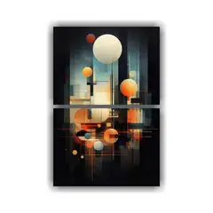 GENERICO - Pinturas Decorativas Con Formas Geométricas 60x80 Cm