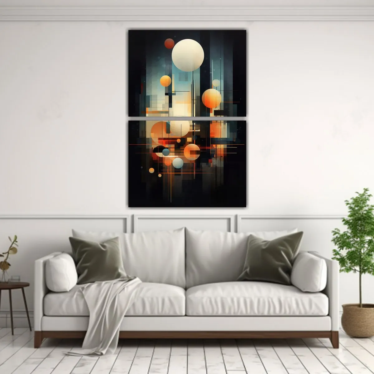 GENERICO - Pinturas Decorativas Con Formas Geométricas 50x80 Cm