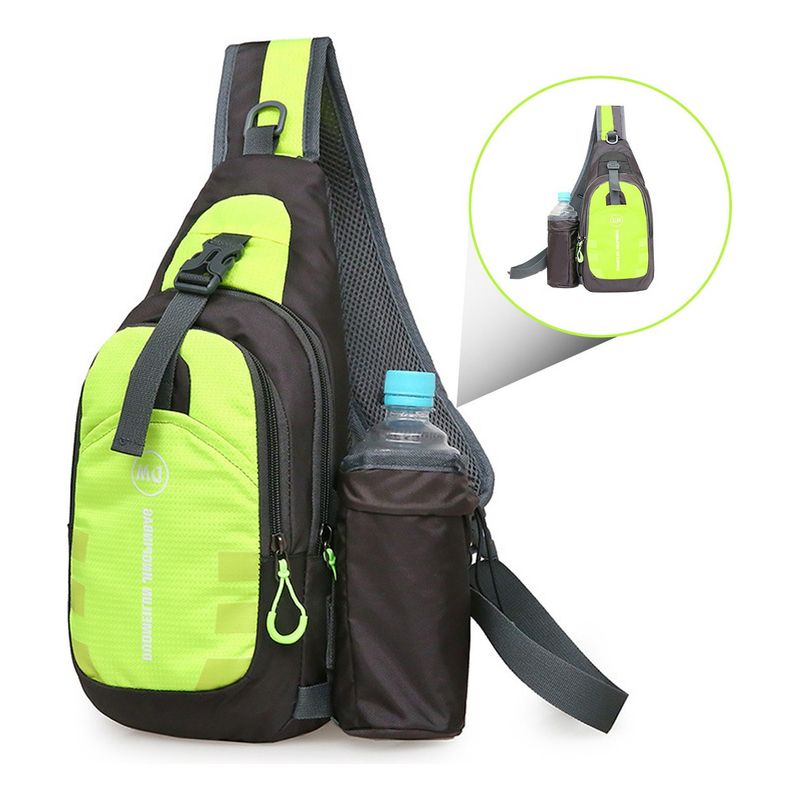 SUPERCENTER - Bolso Impermeable Banano Bandolero Cruzado Unisex Deportivo Verde