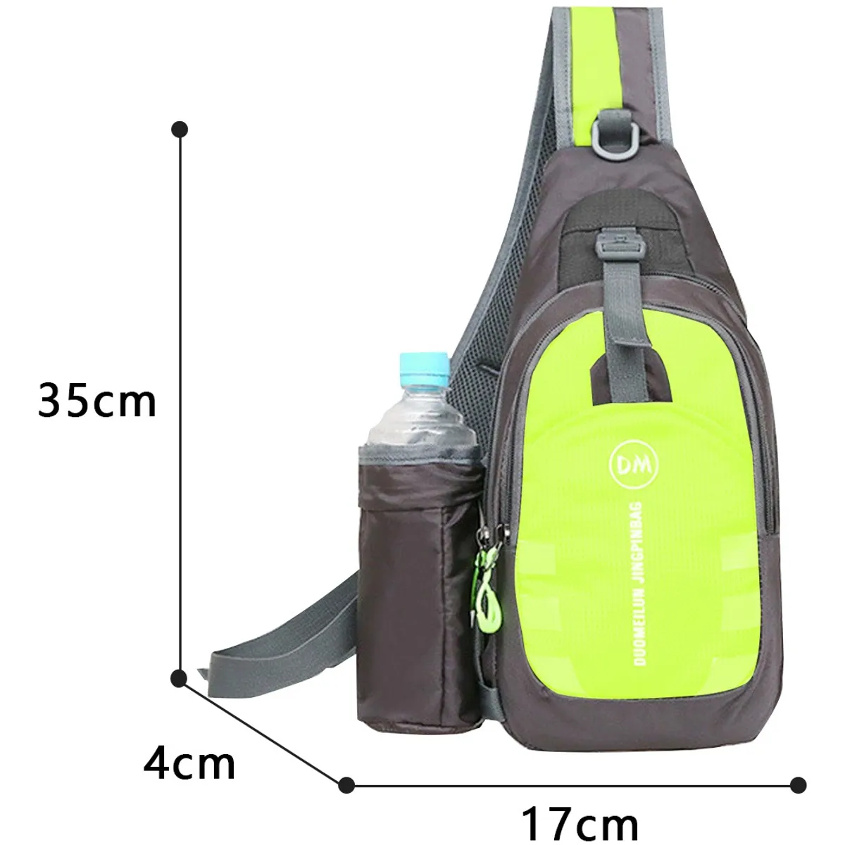 SUPERCENTER - Bolso Impermeable Banano Bandolero Cruzado Unisex Deportivo Verde