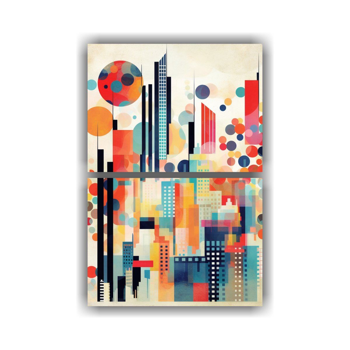 GENERICO - Pintura Decorativa Díptico Fotografía Calma Con 65x100 Cm