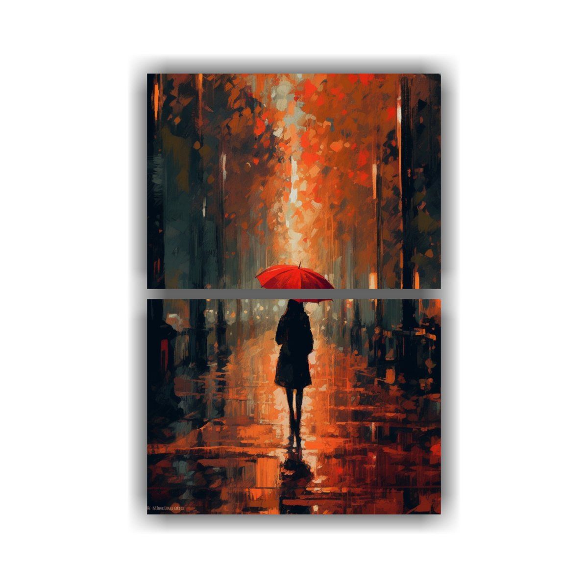 GENERICO - Cuadros Decorativos Abstractos Con Formación 50x80 Cm