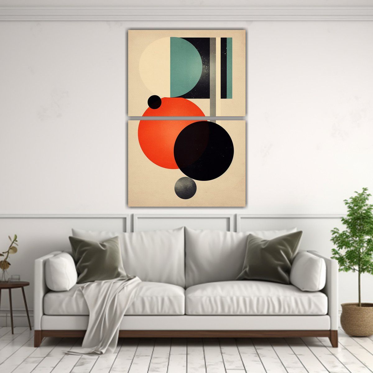 GENERICO - Pinturas Modernas En Lienzo Estilo Gráfico 60x80 Cm