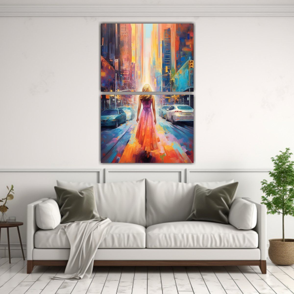 GENERICO - Pinturas Decorativas De Tonos Hogar Para Mujer 50x80 Cm