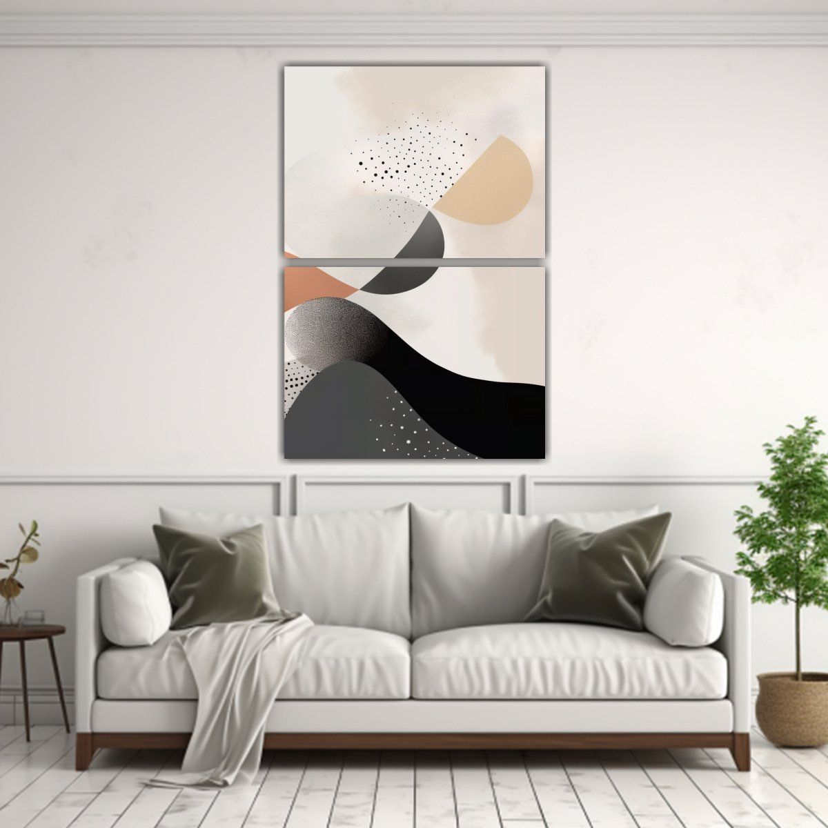 GENERICO - Díptico Estilo Galería Floral Colección 50x80 Cm