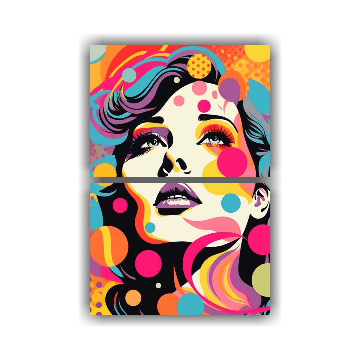 GENERICO - Cuadro Surrealista De Finas Líneas Que Combina 65x100 Cm