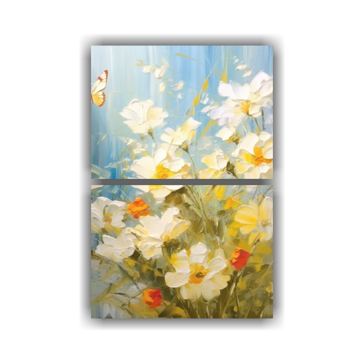 GENERICO - Cuadro Impresionista Al óleo Con Textura Fresca 50x80 Cm