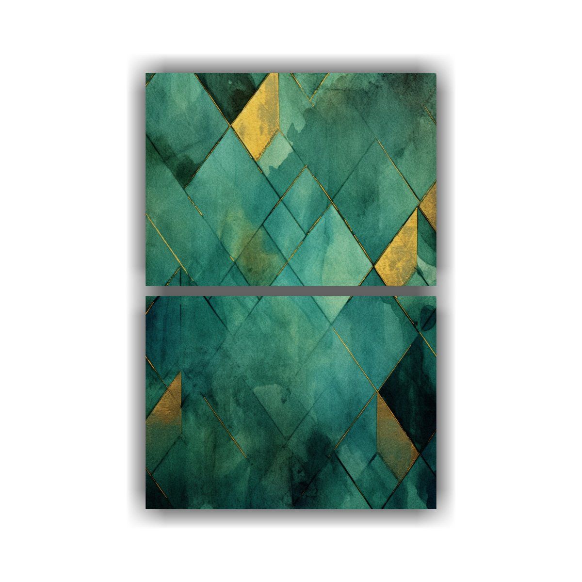 GENERICO - Cuadros De Tela Inspiración Resistente Verde 75x100 Cm