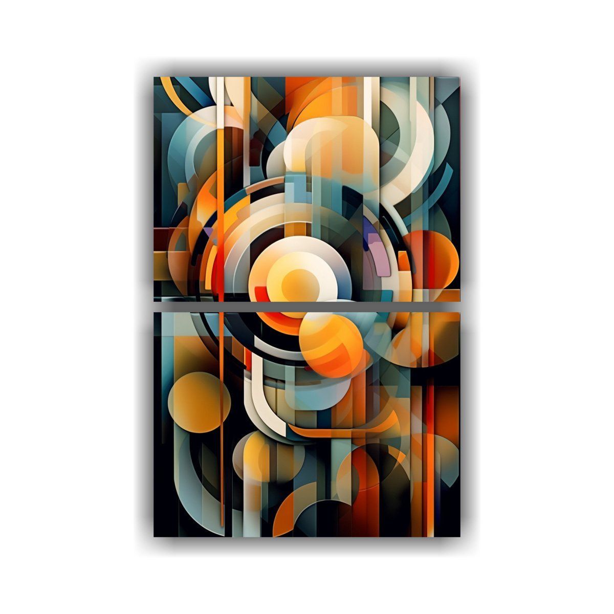 GENERICO - Cuadro Tema Alegría Con Arte Abstracto Colorido 75x100 Cm