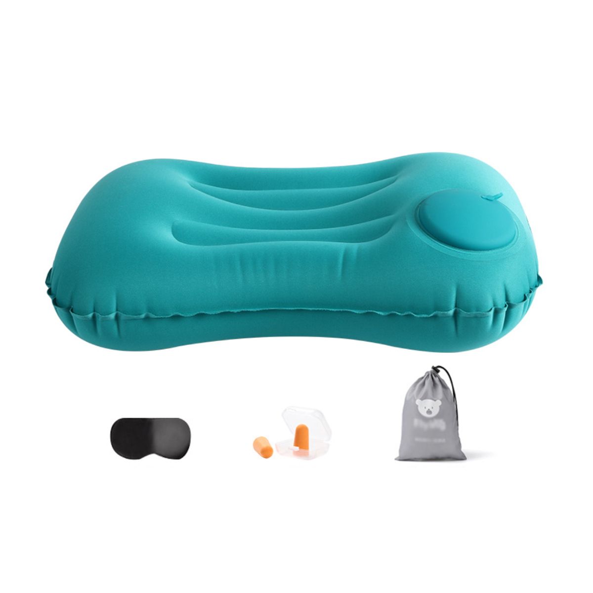 ATURE - Almohada Cuadrada Inflable Portátil Con Válvula De Presión