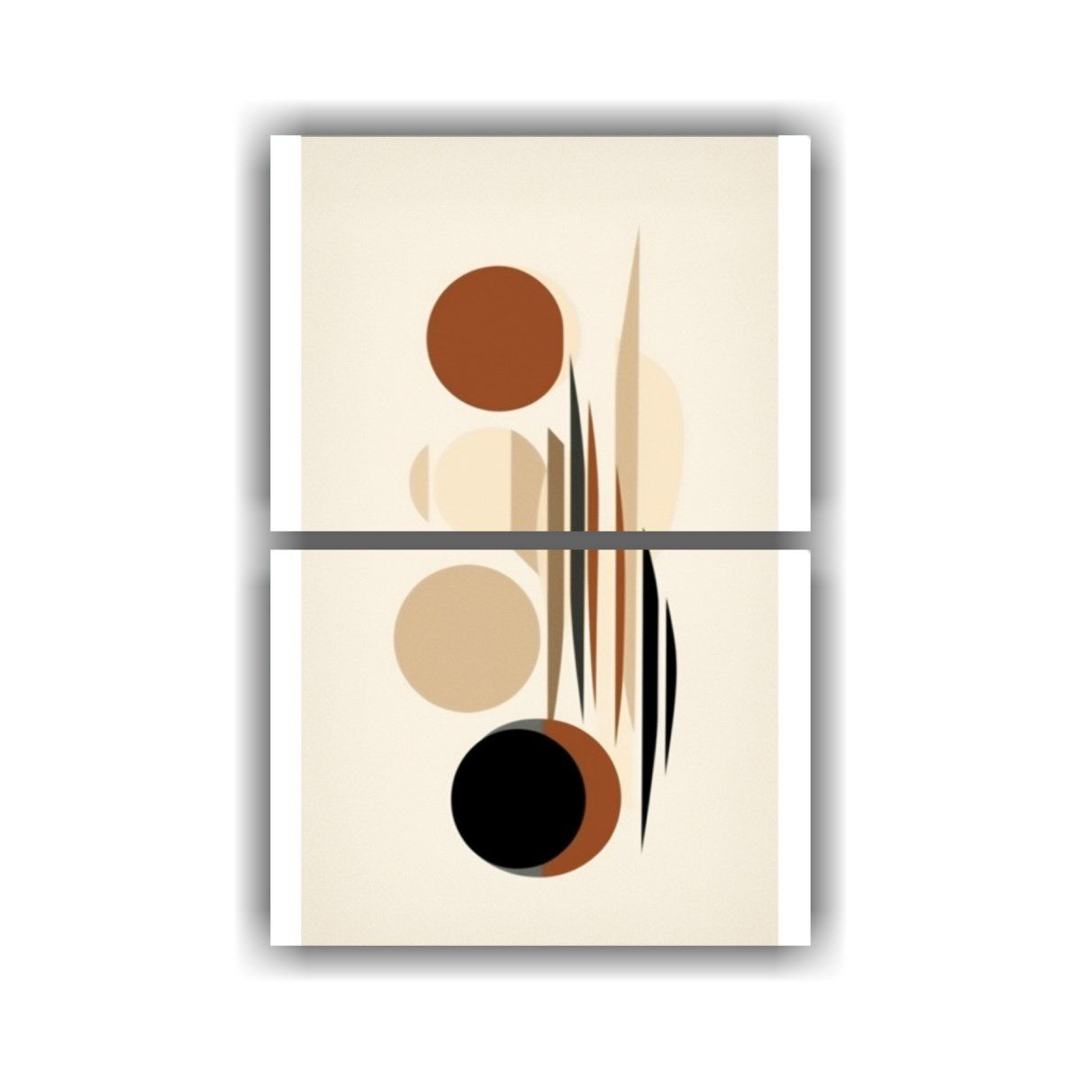 GENERICO - Conjunto 2 Telas Bastidor Decoración Interiores 60x80 Cm