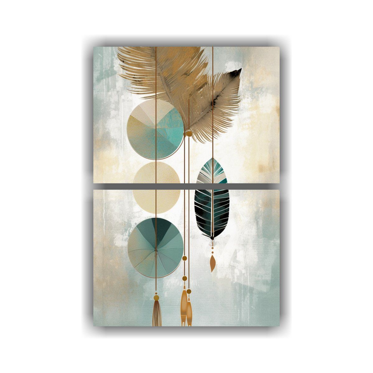 GENERICO - Pinturas Estilo Boho De Alta Calidad Paleta 50x80 Cm