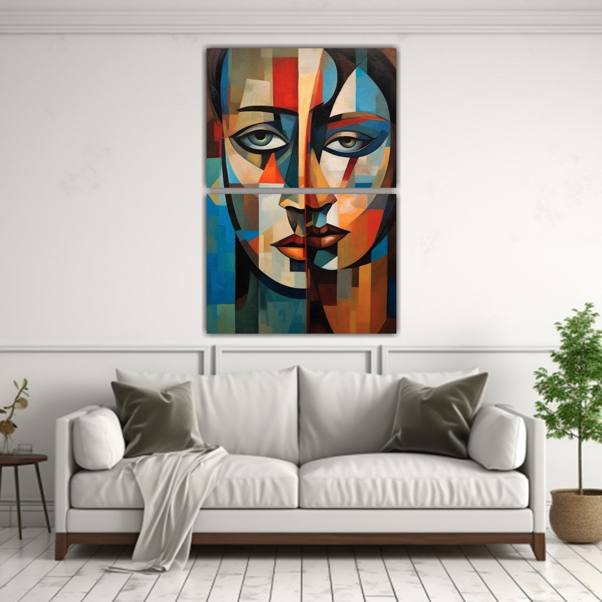 GENERICO - Dos Telas En Bastidor Decorativo Elegancia 50x80 Cm