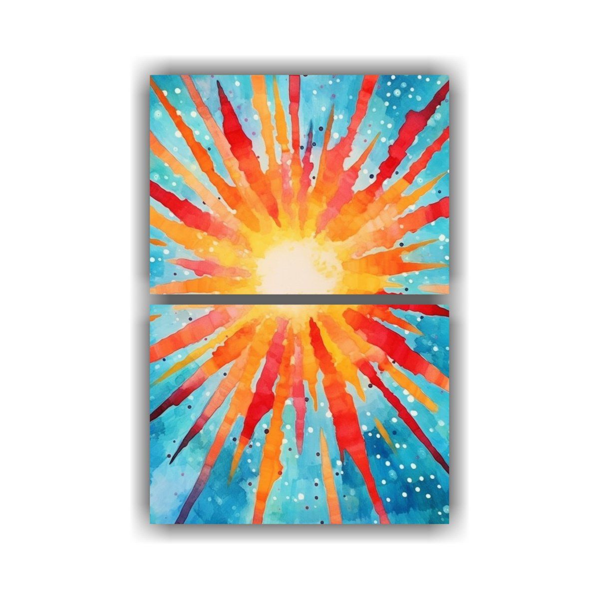 GENERICO - Cuadros Patron Intenso Belleza Natural Sol En El 50x80 Cm