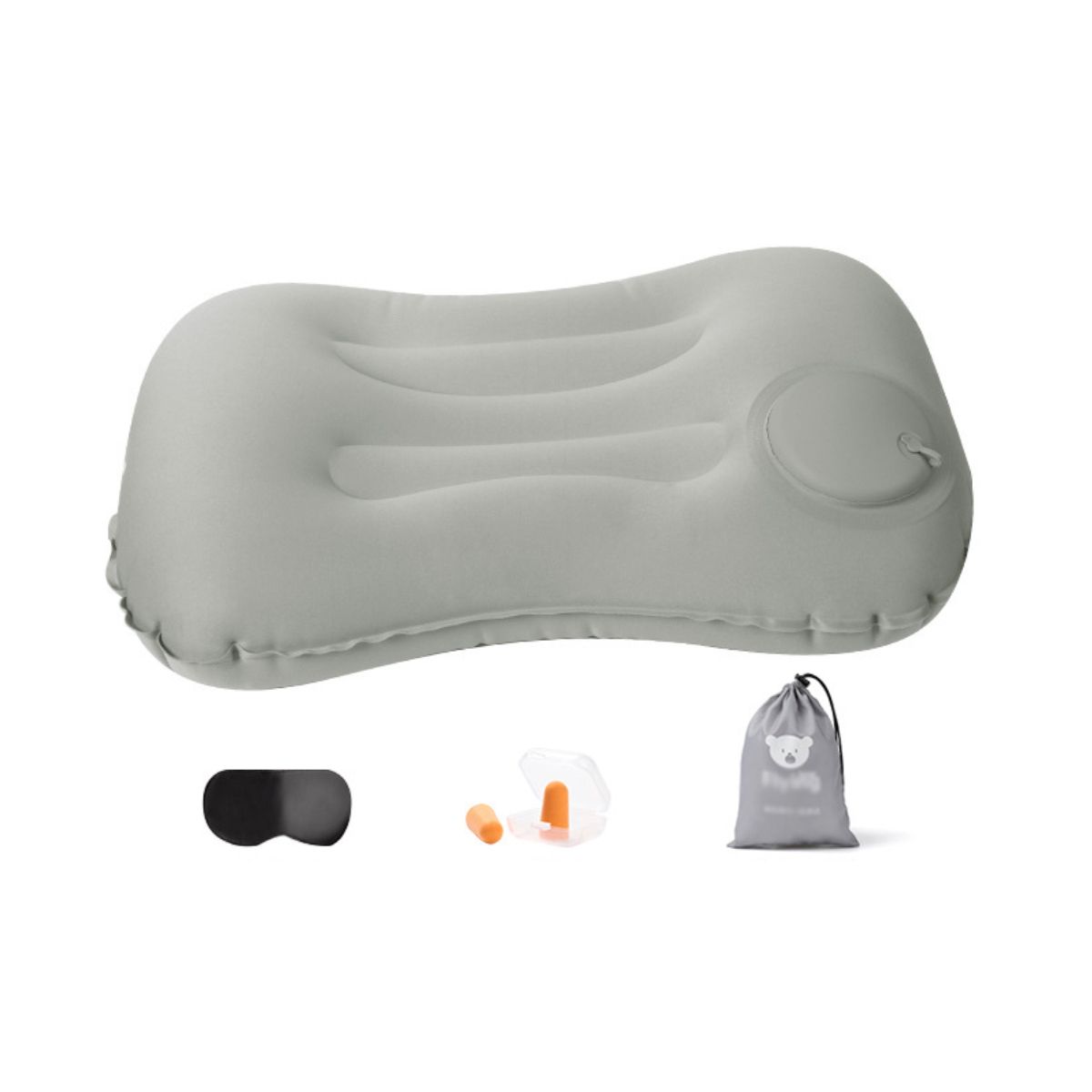 ATURE - Almohada Cuadrada Inflable Portátil Con Válvula De Presión