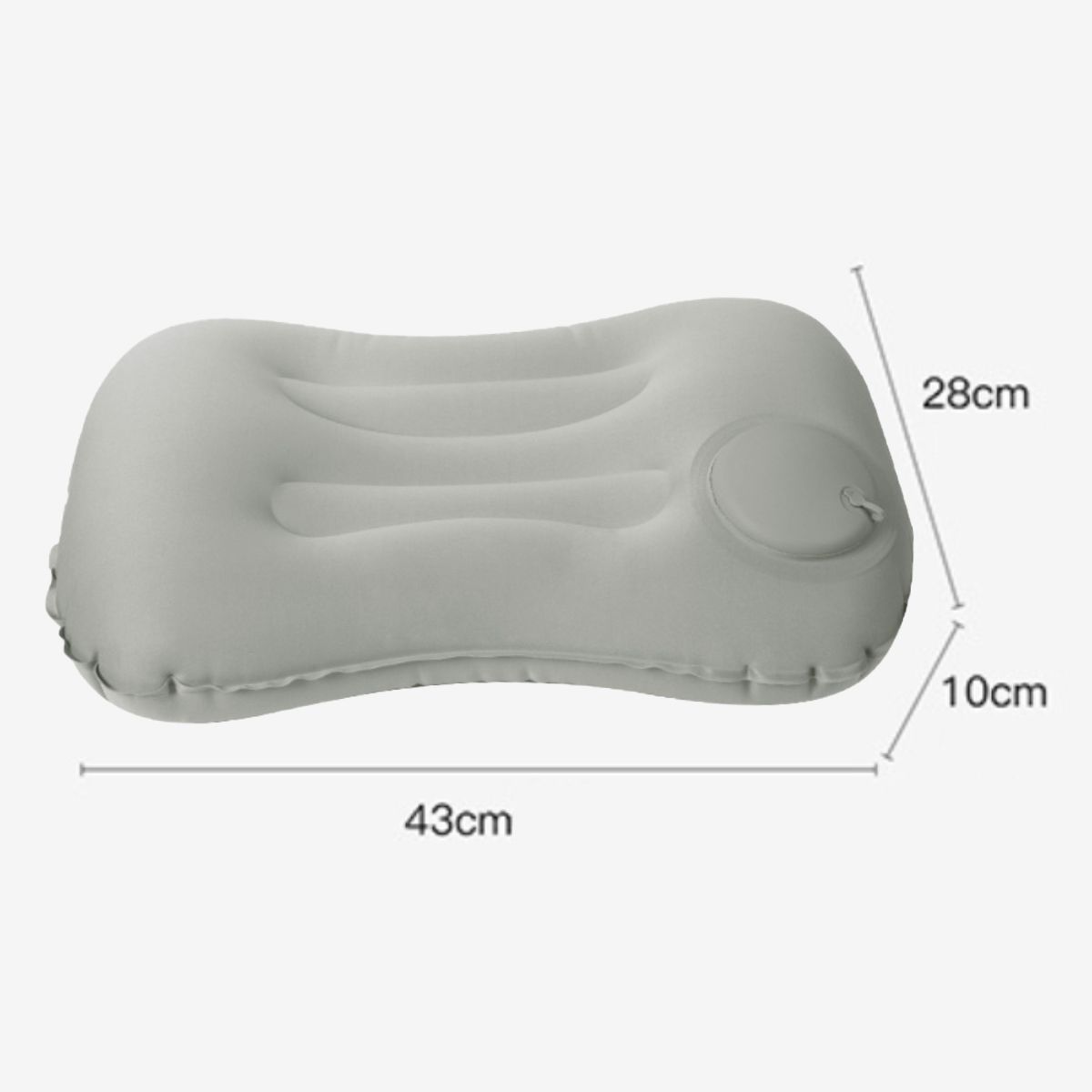 ATURE - Almohada Cuadrada Inflable Portátil Con Válvula De Presión