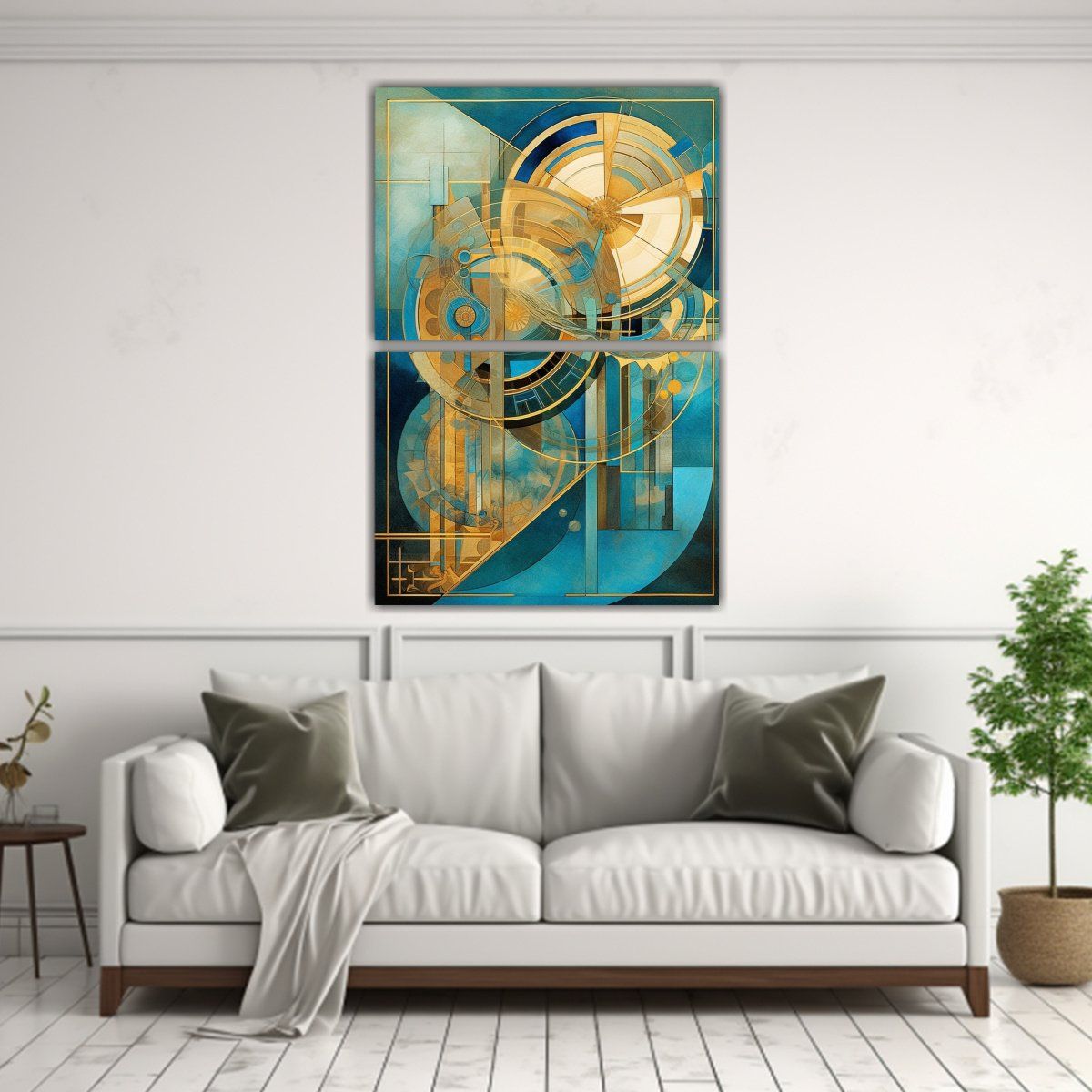 GENERICO - Cuadros Vintage Abstractos De Temática 50x80 Cm