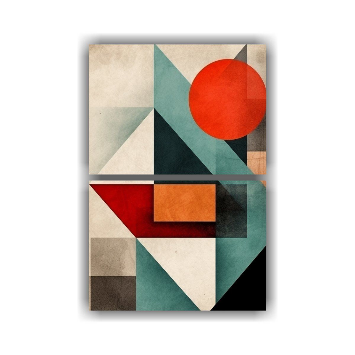 GENERICO - Diptico Impreso Espacio Arte Abstracto 120x160 Cm