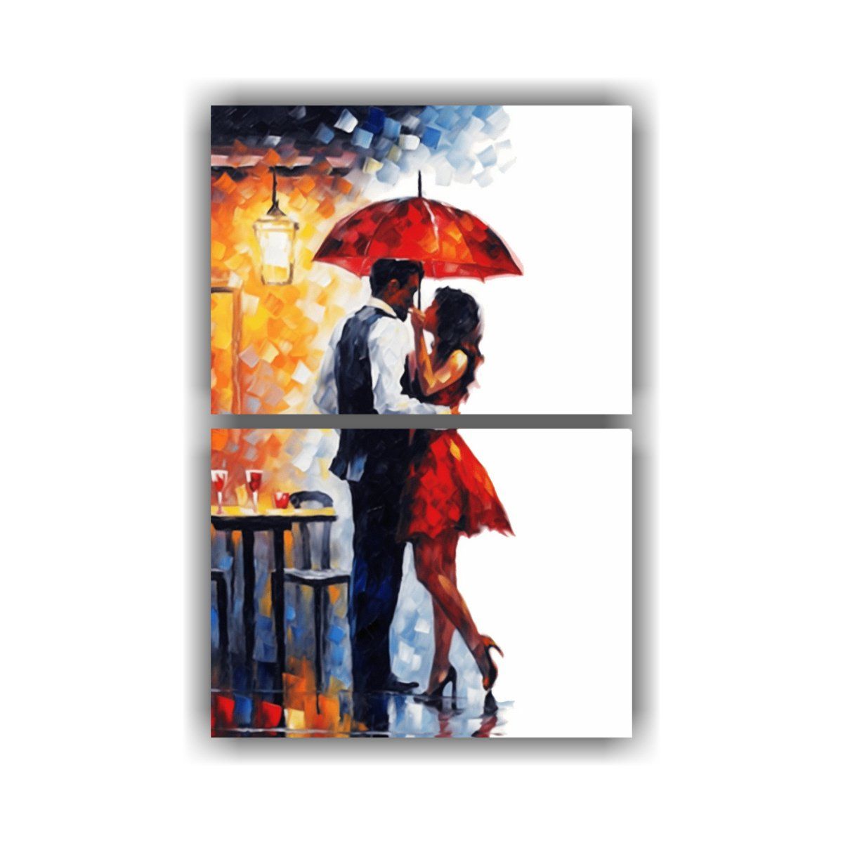 GENERICO - Dos Composiciones De Dibujo Innovador Al Estilo 50x80 Cm