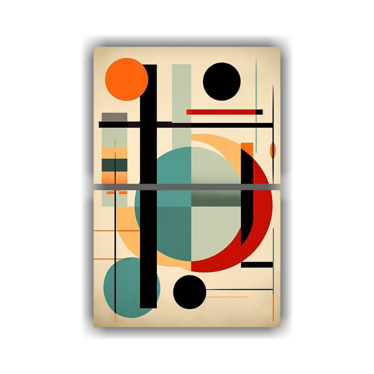 GENERICO - Cuadros Abstractos Secuenciales Para Cocina 85 60x80 Cm