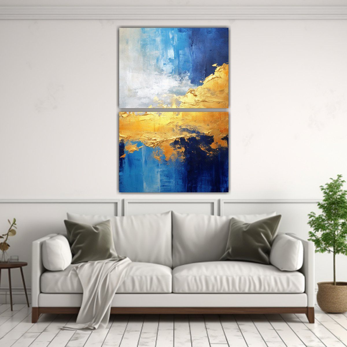GENERICO - Cuadro Vanguardia Abstracto Amanecer Vidrio 120x160 Cm