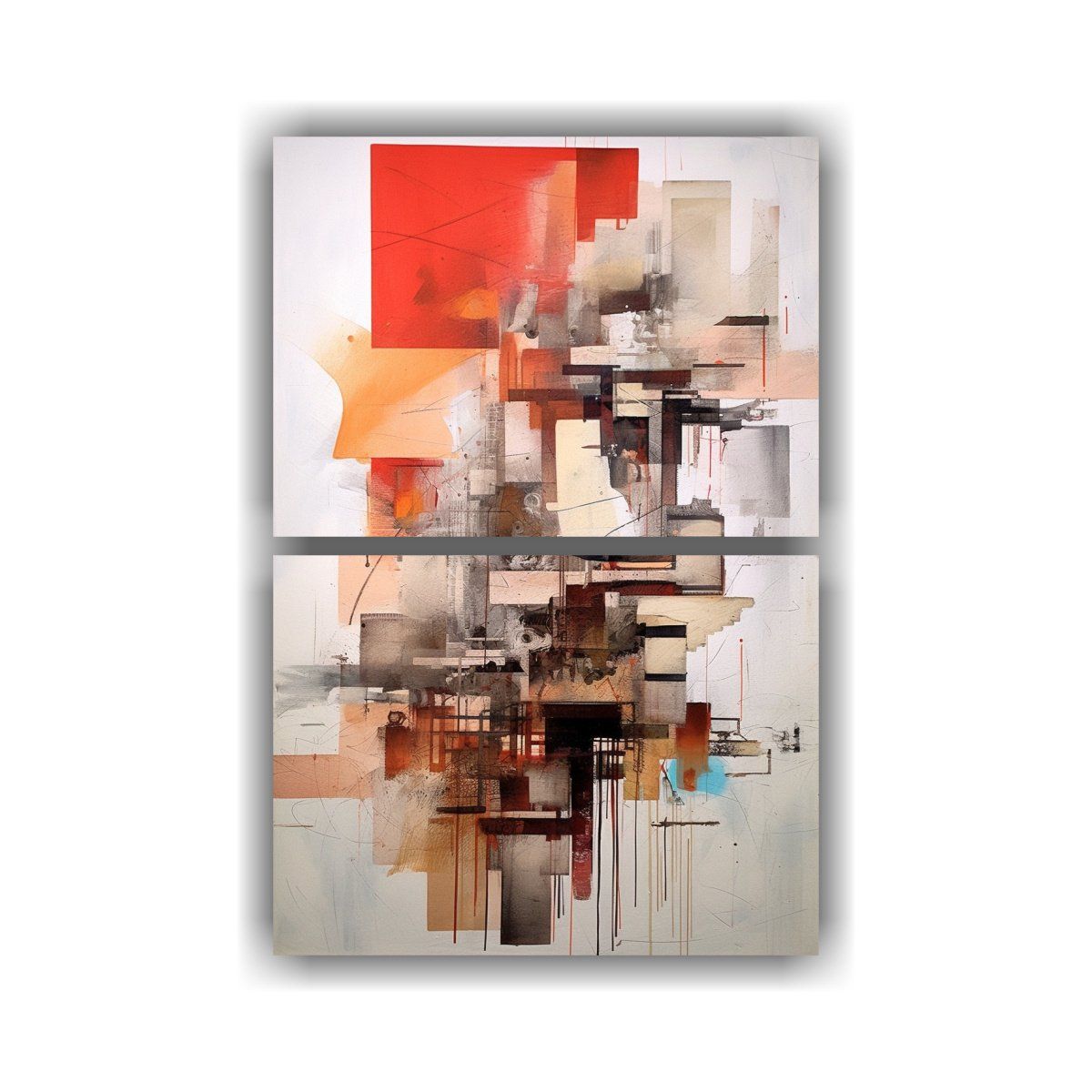 GENERICO - Cuadros De Tela Acuarela Vitalidad Para 65x100 Cm