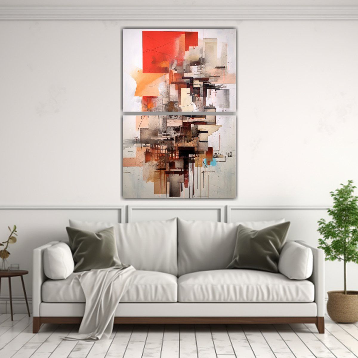 GENERICO - Cuadros De Tela Acuarela Vitalidad Para 65x100 Cm