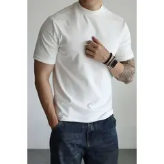 TIOZONEY - Polera Manga Corta Algodón Relax Hombre