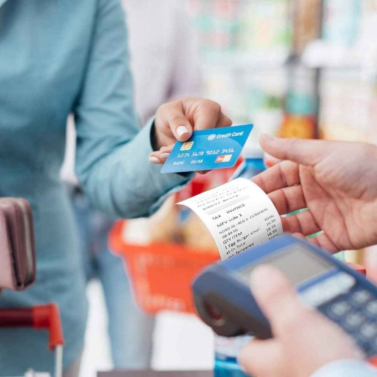 SUPERCENTER - 10 Rollos Papel Térmico 80x80mm Impresión Boletas Blanco