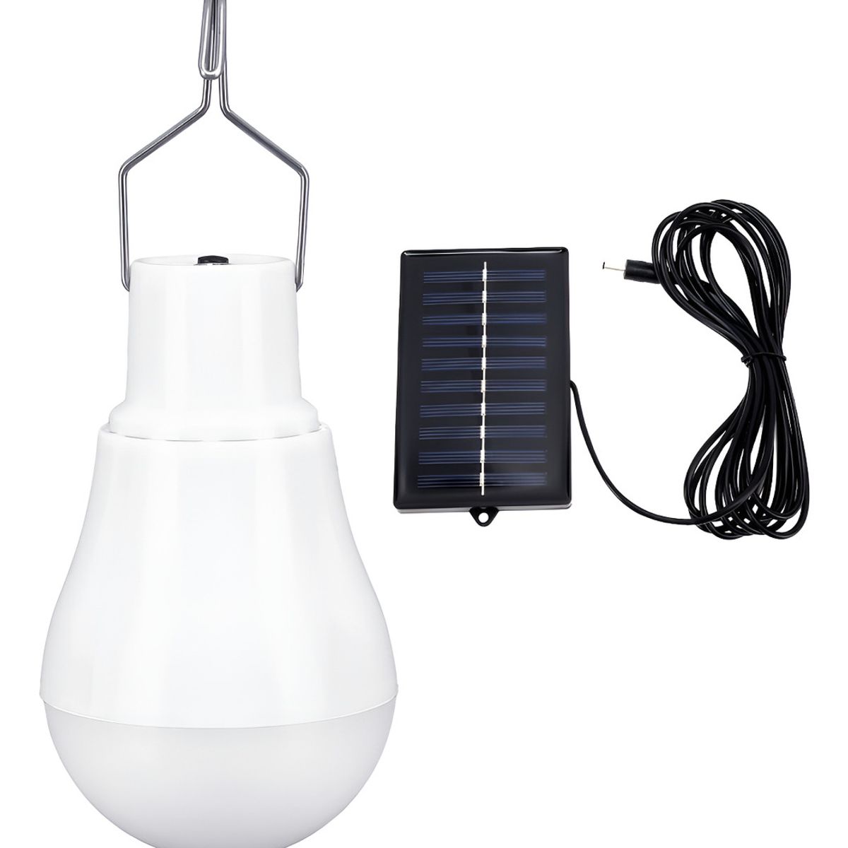 SUPERCENTER - Lampara Ampolleta Led Emergencia Luz Led+panel Solar Camping